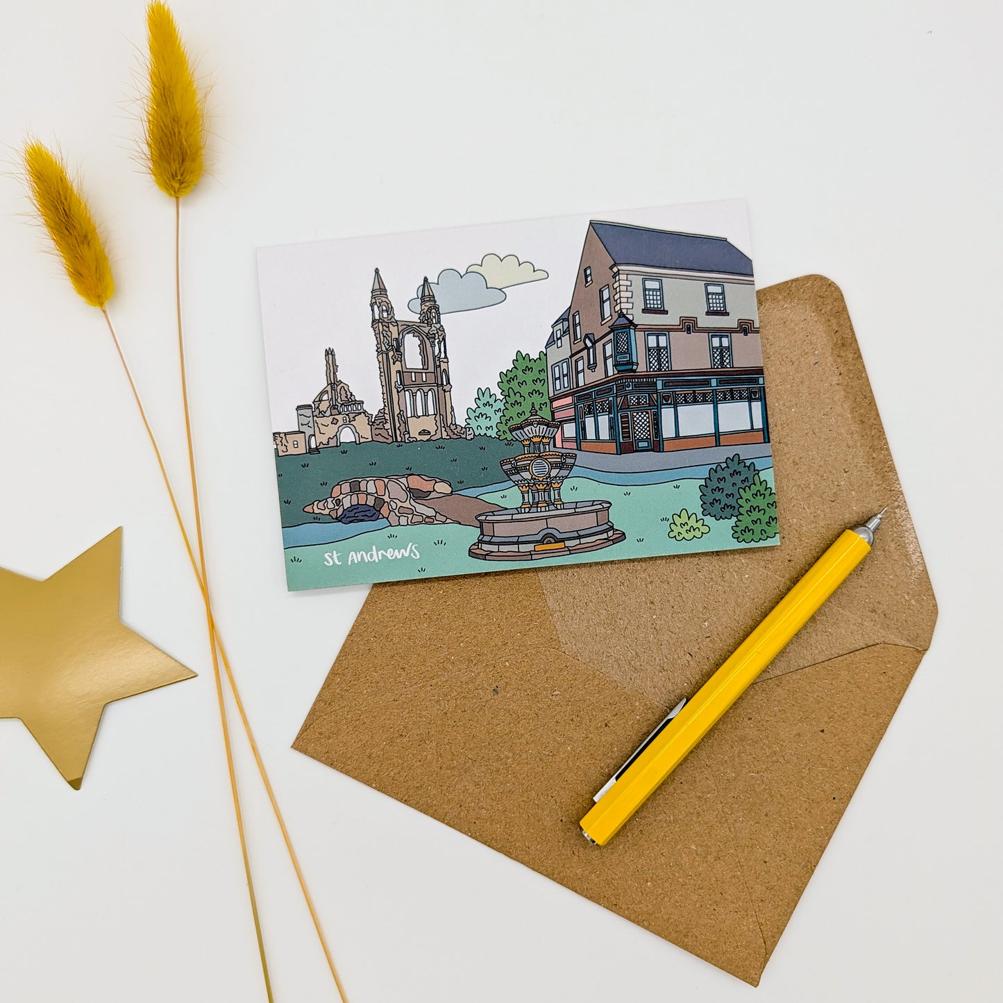 St Andrews Illustrated Card