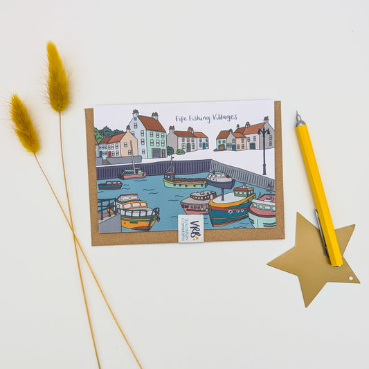 Fife Fishing Villages Scotland Card