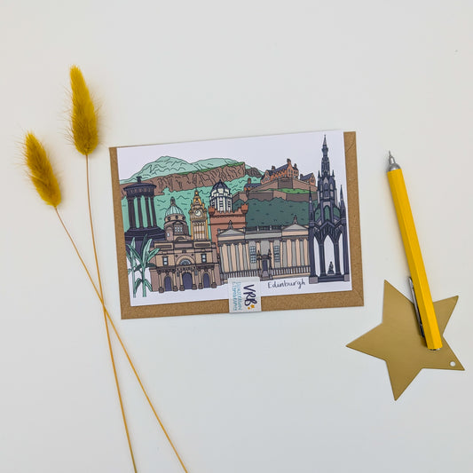 Edinburgh Landmarks Scotland Card