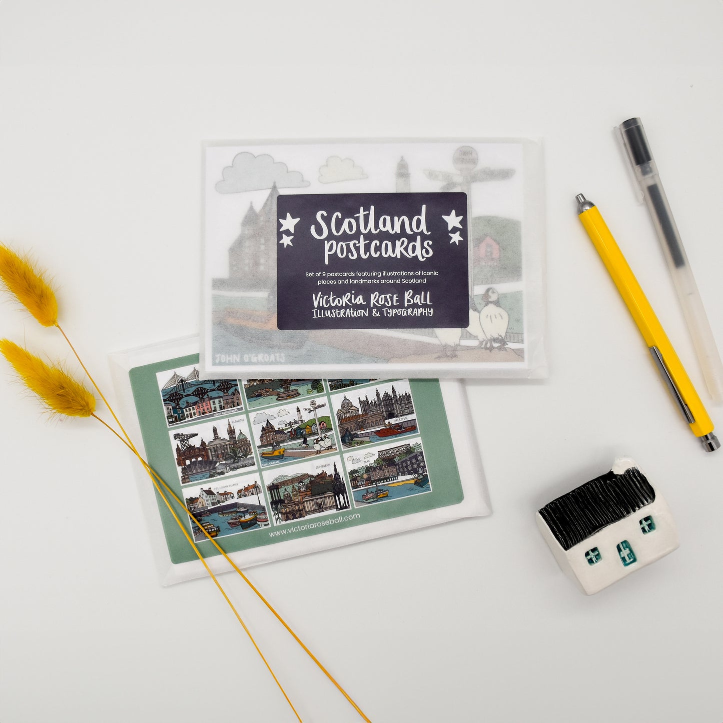 Scotland Illustrated Postcard Set