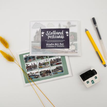 Scotland Illustrated Postcard Set
