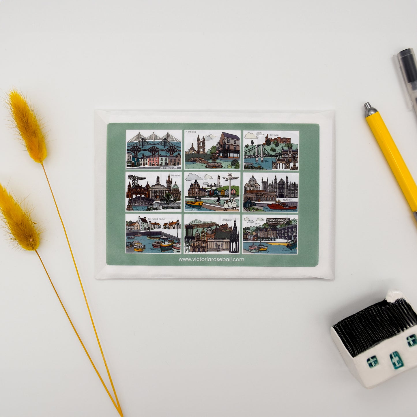 Scotland Illustrated Postcard Set