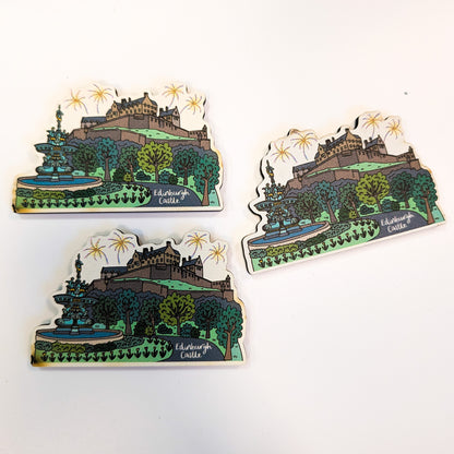Edinburgh Castle Wooden Magnet SALE