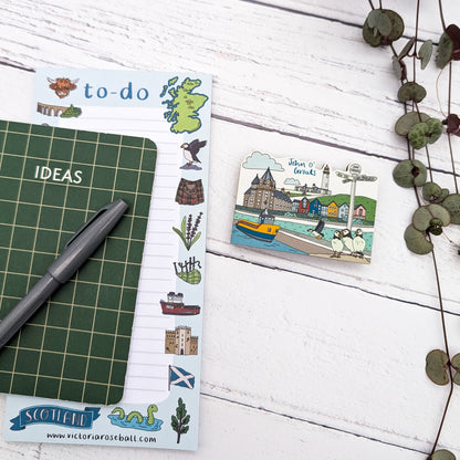 John O'Groats Illustrated Magnet