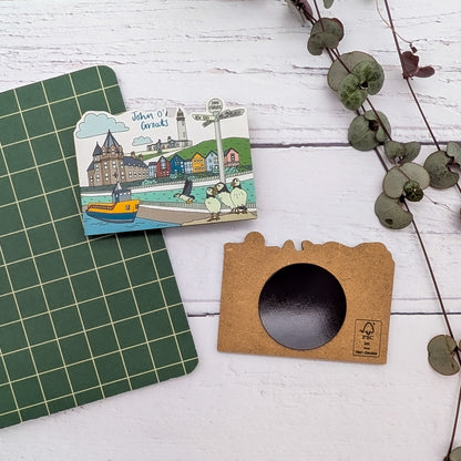 John O'Groats Illustrated Magnet