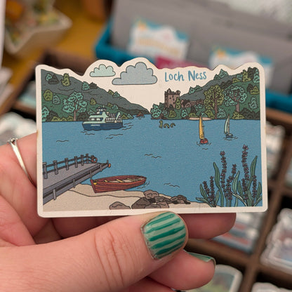 Loch Ness Illustrated Magnet