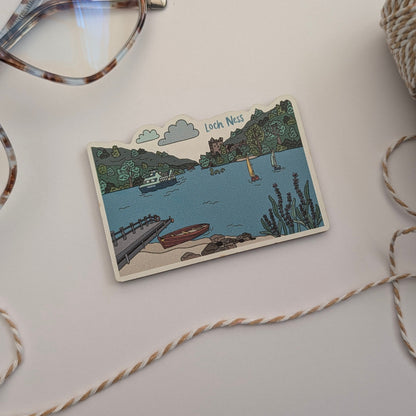 Loch Ness Illustrated Magnet