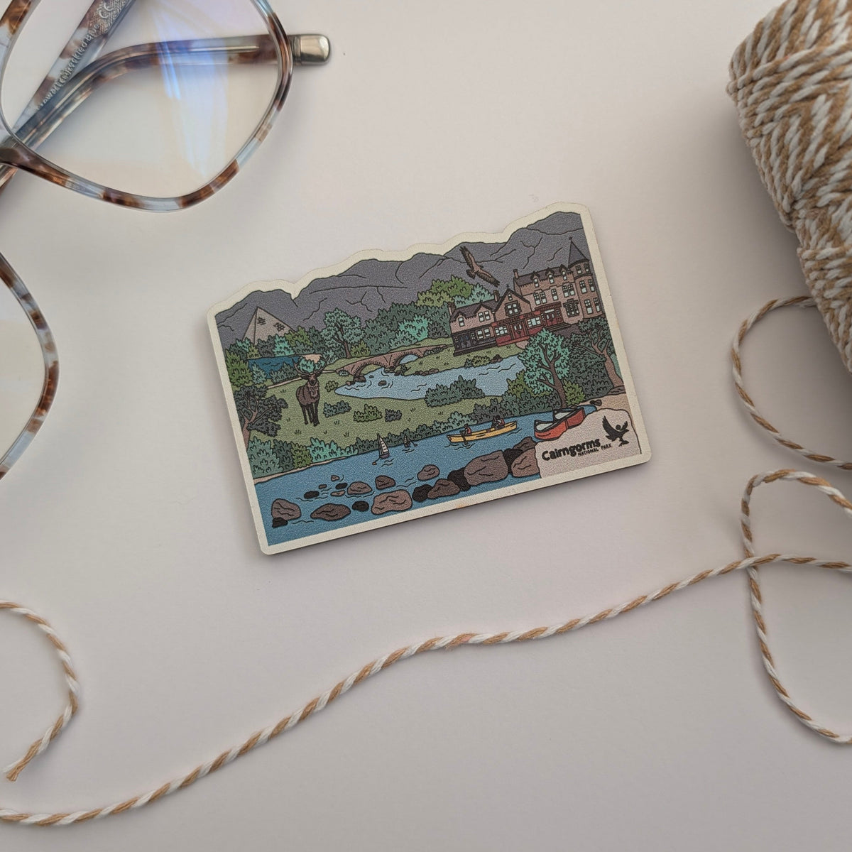 Cairngorms Illustrated Magnet
