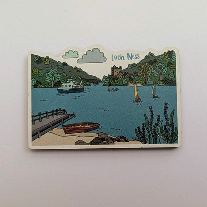 Loch Ness Illustrated Magnet