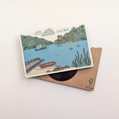 Loch Ness Illustrated Magnet