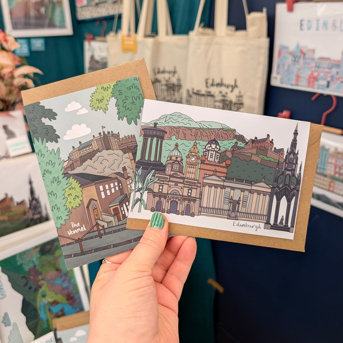 Edinburgh Landmarks Scotland Card