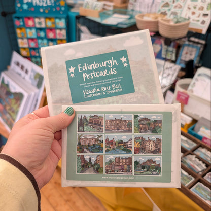 Edinburgh Illustrated Postcard Set