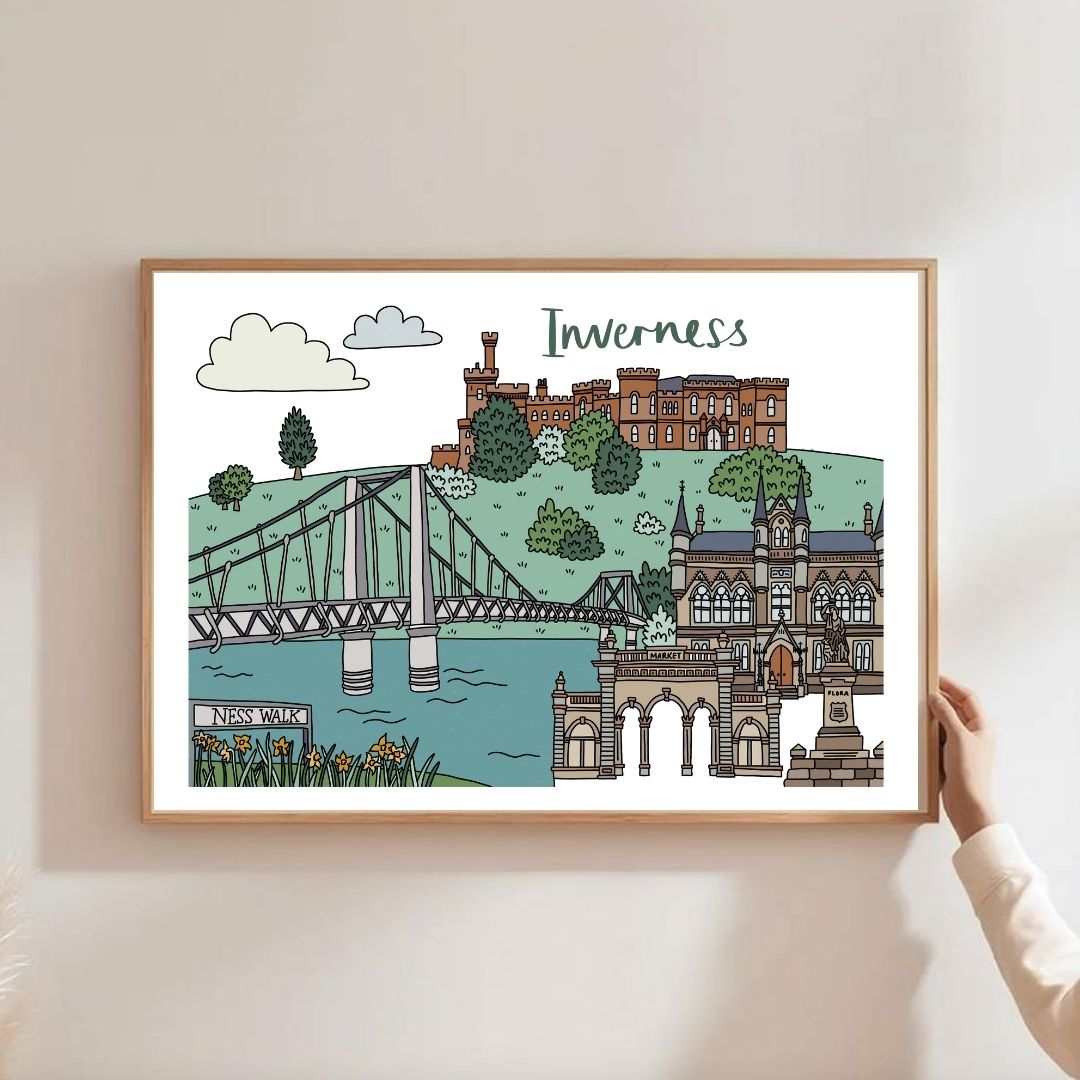 Inverness Illustrated Print
