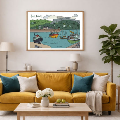 Ben Nevis Illustrated Print