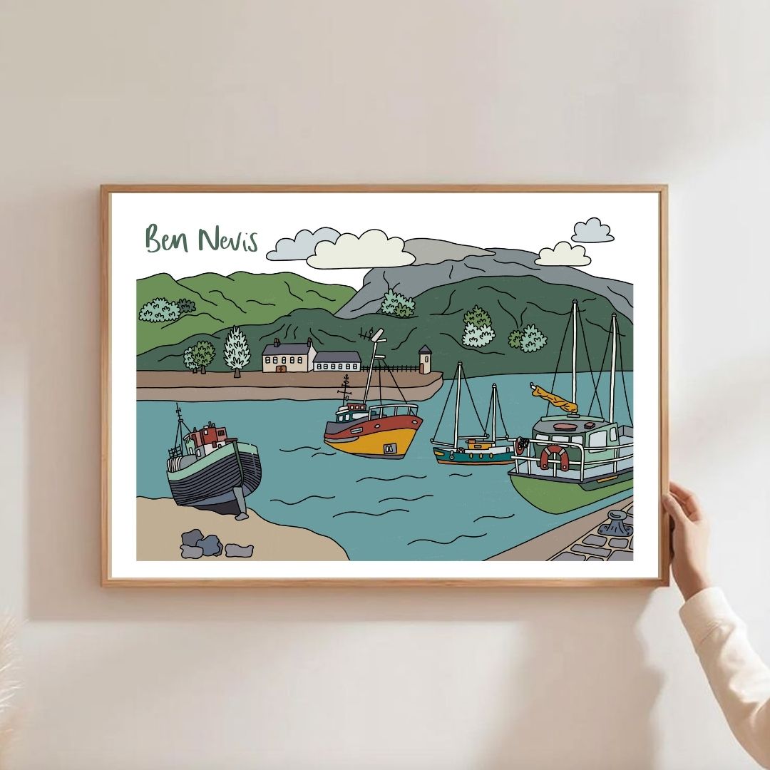 Ben Nevis Illustrated Print