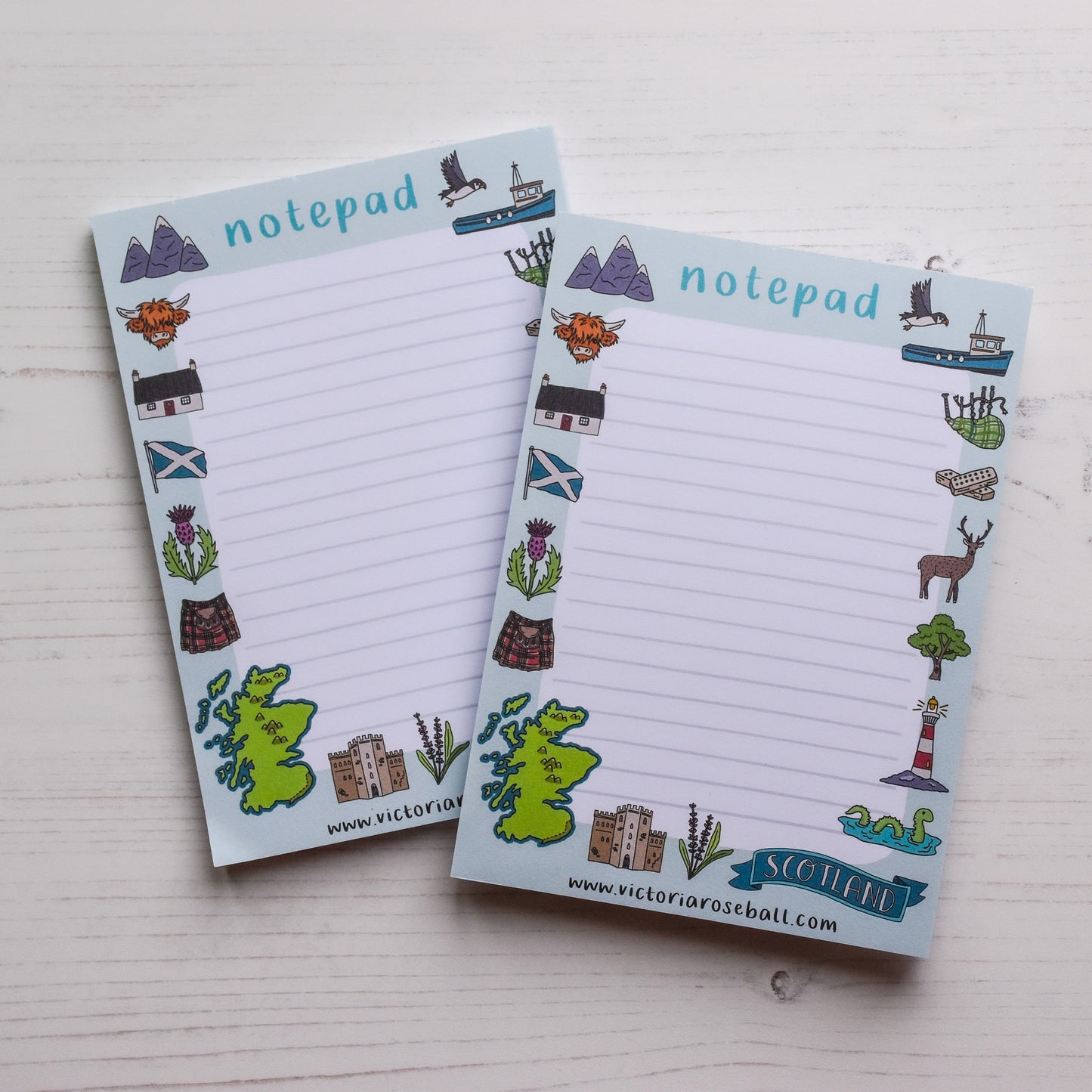 Scotland Illustrations Notepad