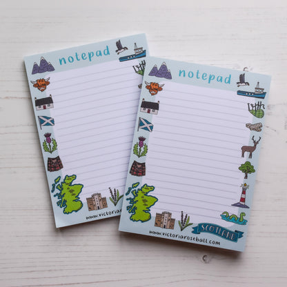 Scotland Illustrations Notepad