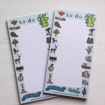 Scotland Illustrations Listpad