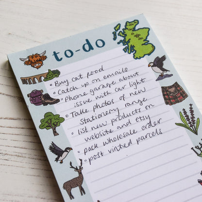 Scotland Illustrations Listpad