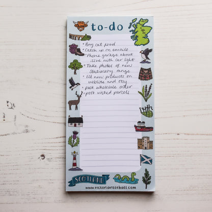 Scotland Illustrations Listpad