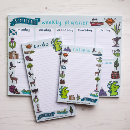 Scotland Illustrations Listpad