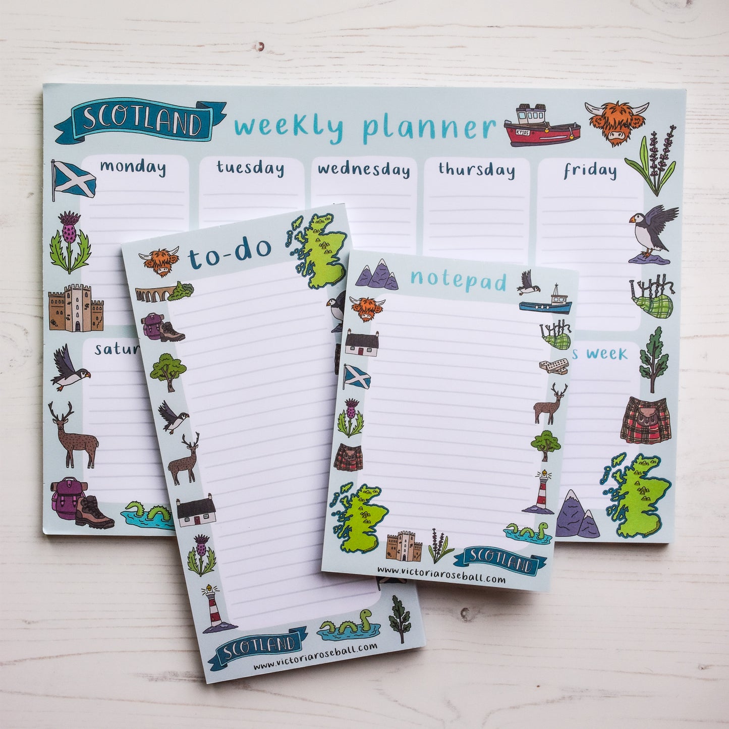 Scotland Illustrations Notepad