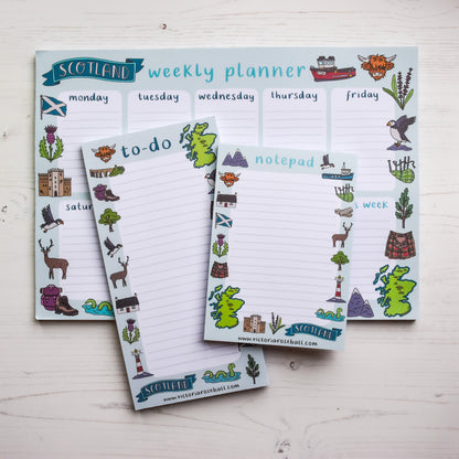 Scotland Illustrations Weekly Planner