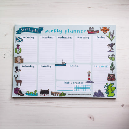 Scotland Illustrations Weekly Planner