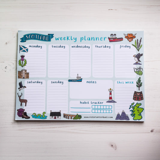 Scotland Illustrations Weekly Planner