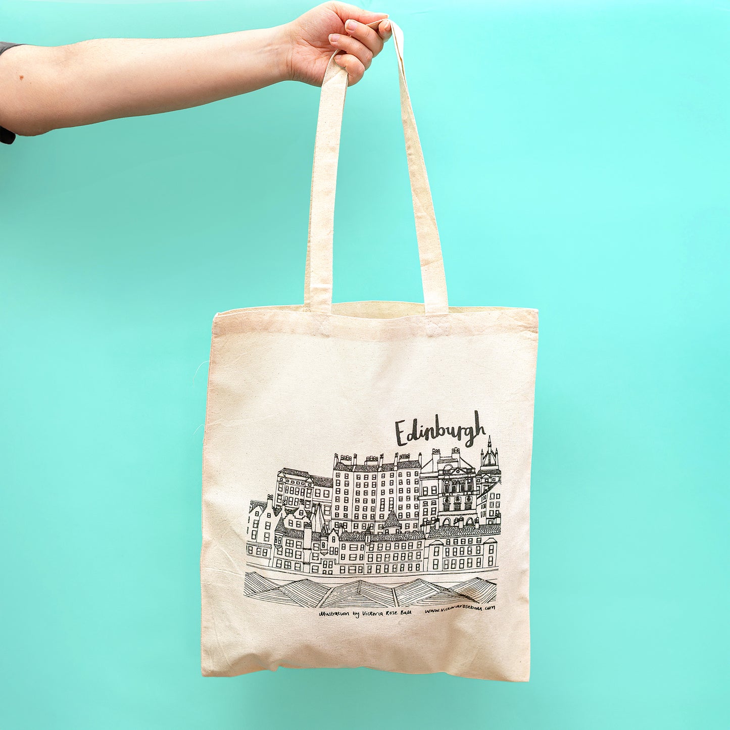 Edinburgh Skyline Tote Bag