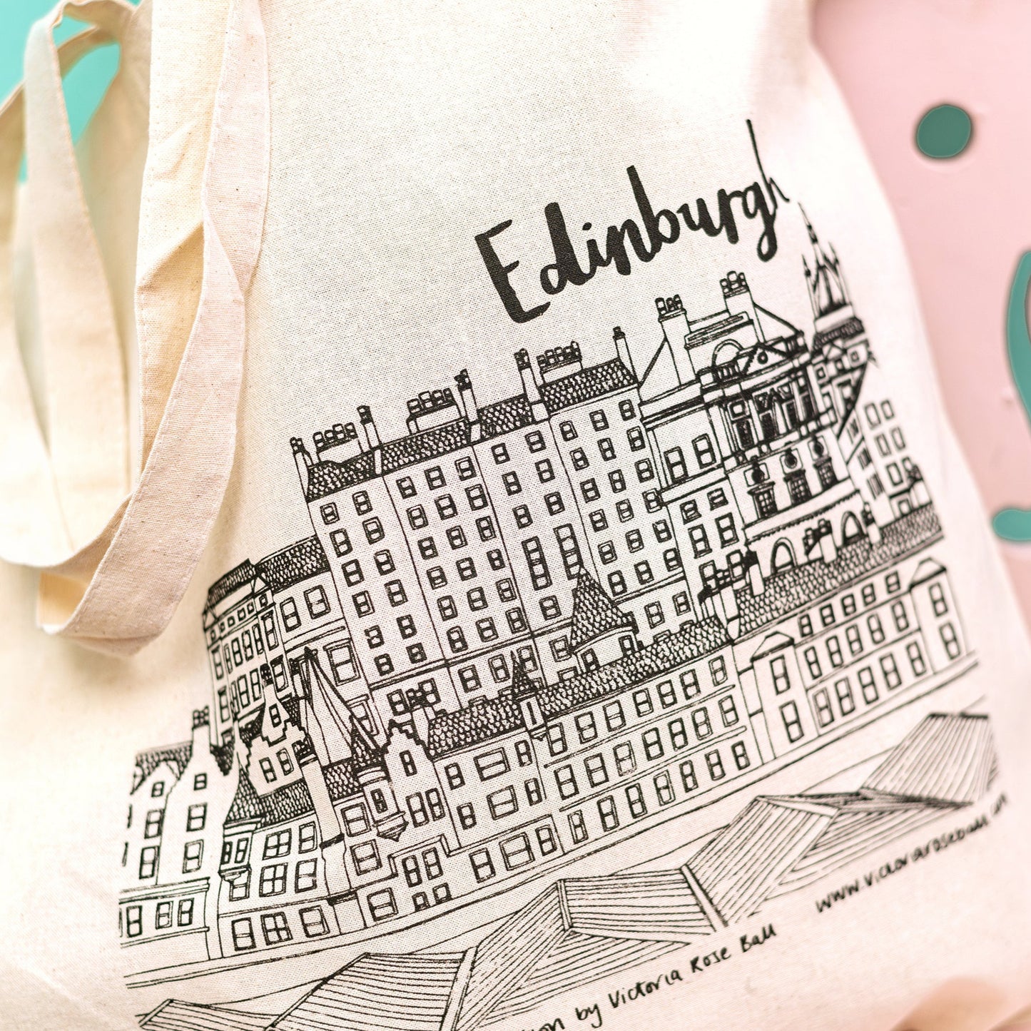 Edinburgh Skyline Tote Bag