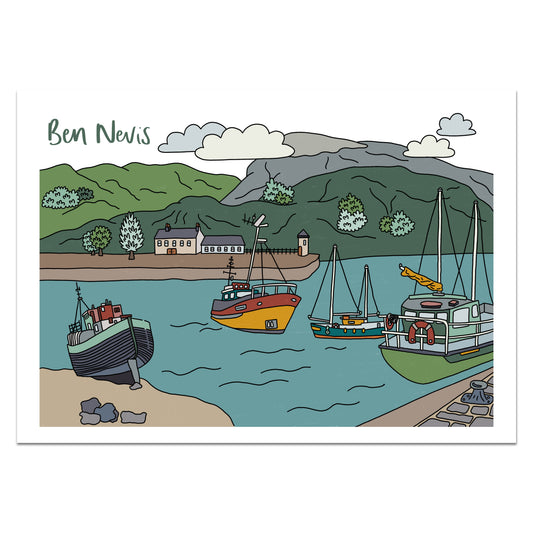 Ben Nevis Illustrated Print