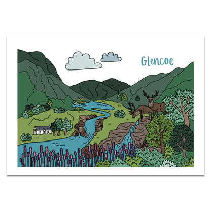 Glencoe Illustrated Print