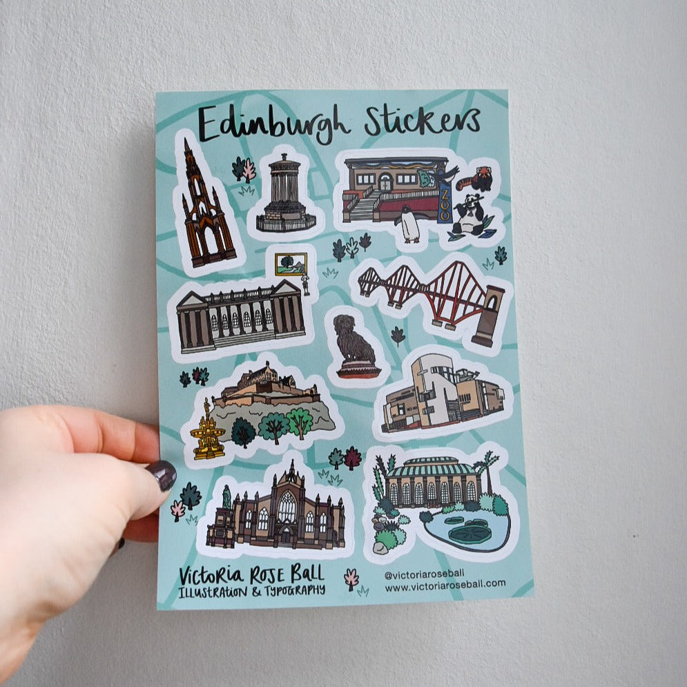 Edinburgh Sticker Sheet