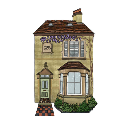 Bespoke House Portrait - Victoria Rose Ball