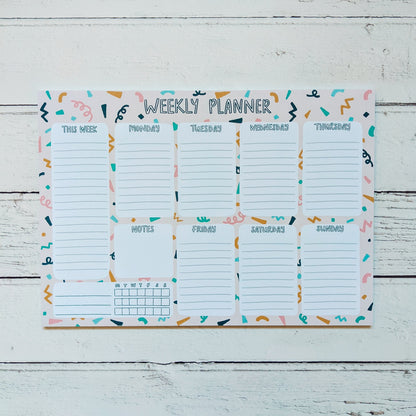 Scribbles A4 Weekly Planner - Victoria Rose Ball