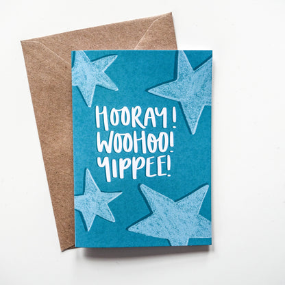 Hooray! Woohoo! Yippee! Card - Victoria Rose Ball