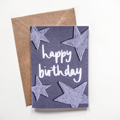 Happy Birthday Stars Card - Victoria Rose Ball