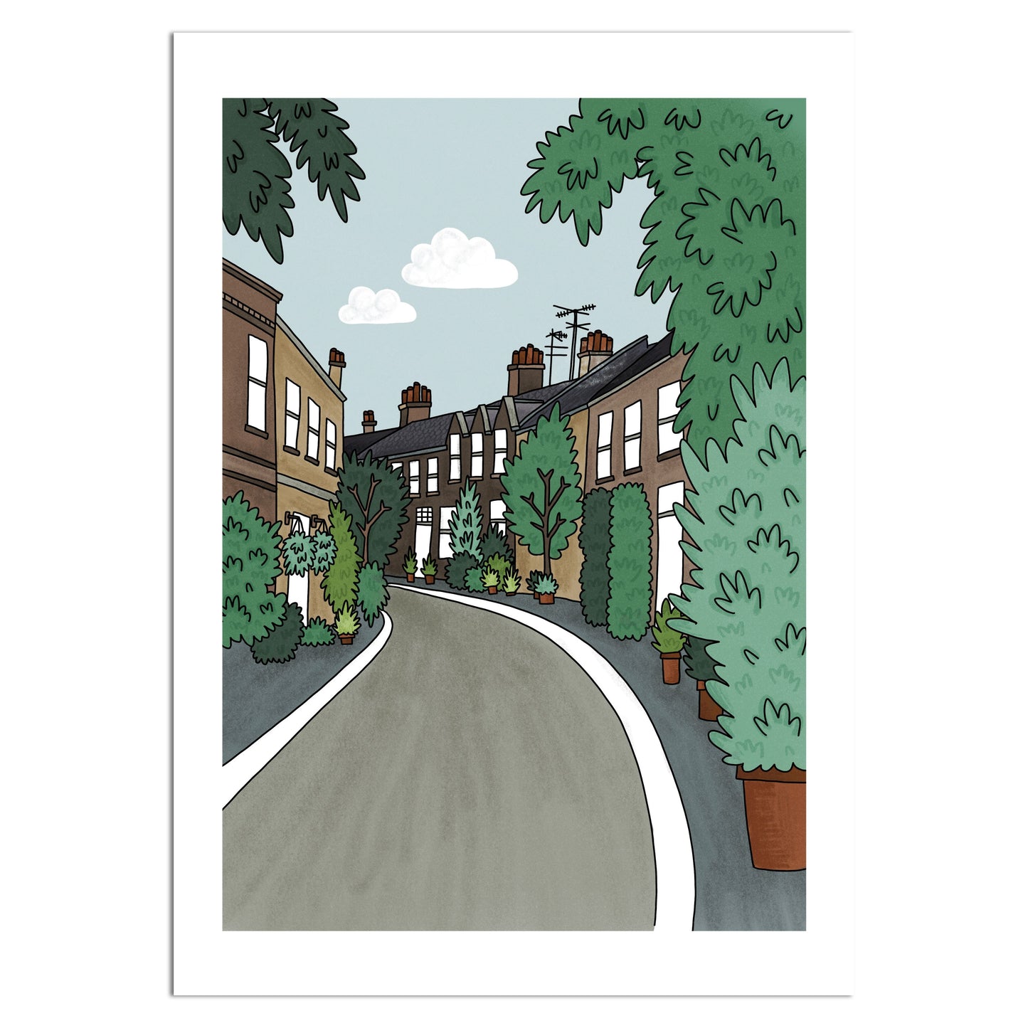 Circus Lane Print