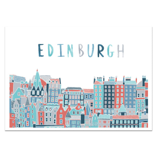 Edinburgh Cityscape Print - Victoria Rose Ball