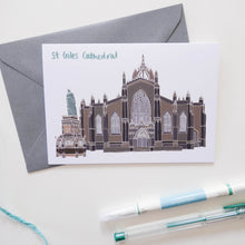 Load image into Gallery viewer, St Giles Cathedral Edinburgh Card - Victoria Rose Ball
