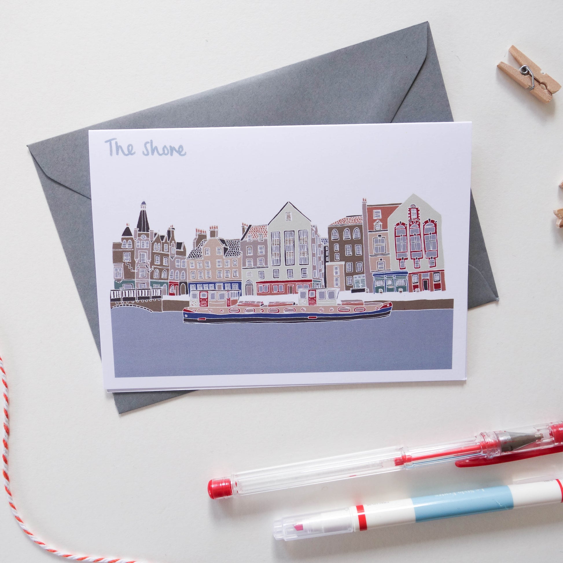 The Shore Leith Card - Victoria Rose Ball