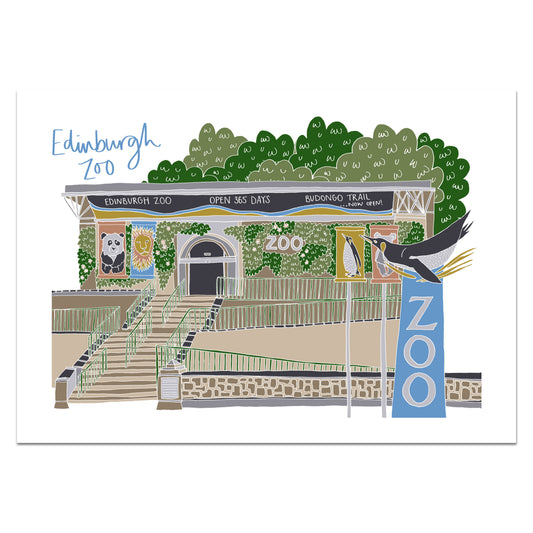 Edinburgh Zoo Print - Victoria Rose Ball