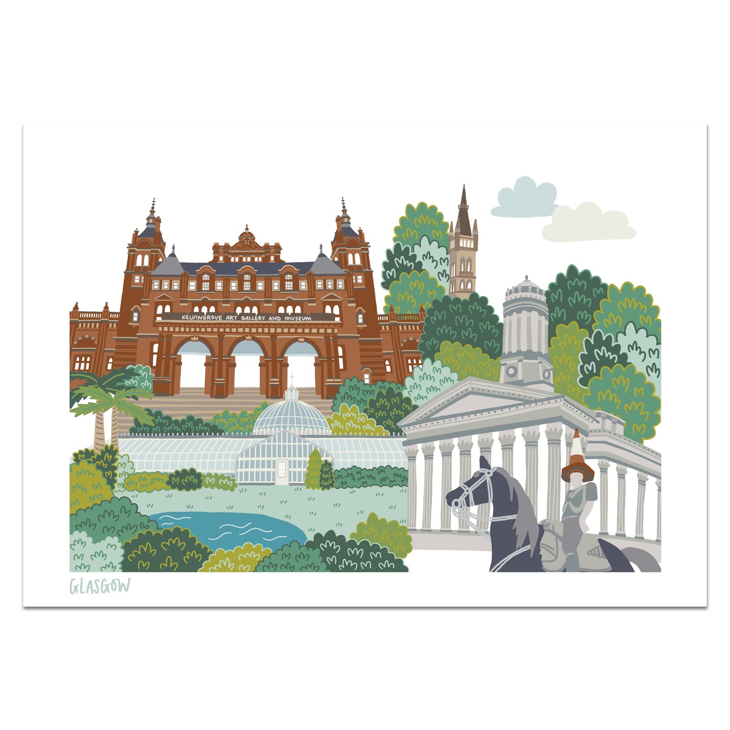 Glasgow Print - Victoria Rose Ball