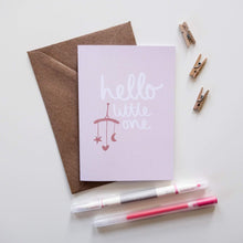 Load image into Gallery viewer, Hello Little One Card - Victoria Rose Ball
