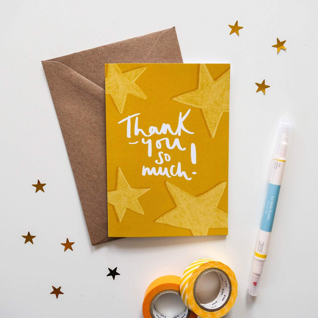 Thank-You So Much Stars Card - Victoria Rose Ball