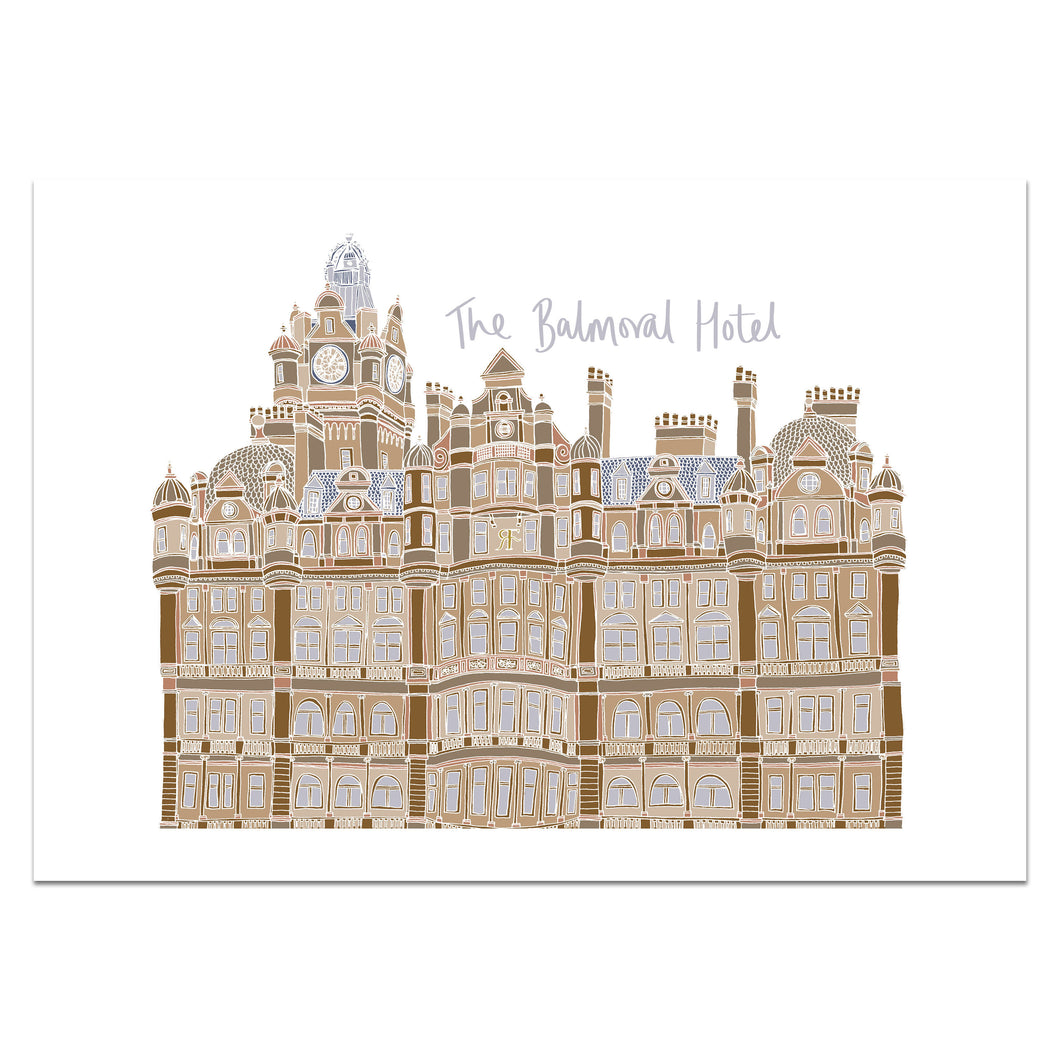 Balmoral Hotel Edinburgh Print - Victoria Rose Ball