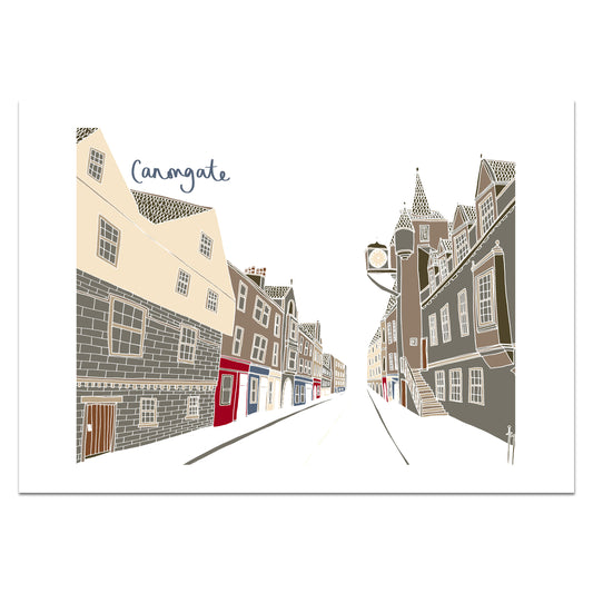 Canongate Edinburgh Print - Victoria Rose Ball