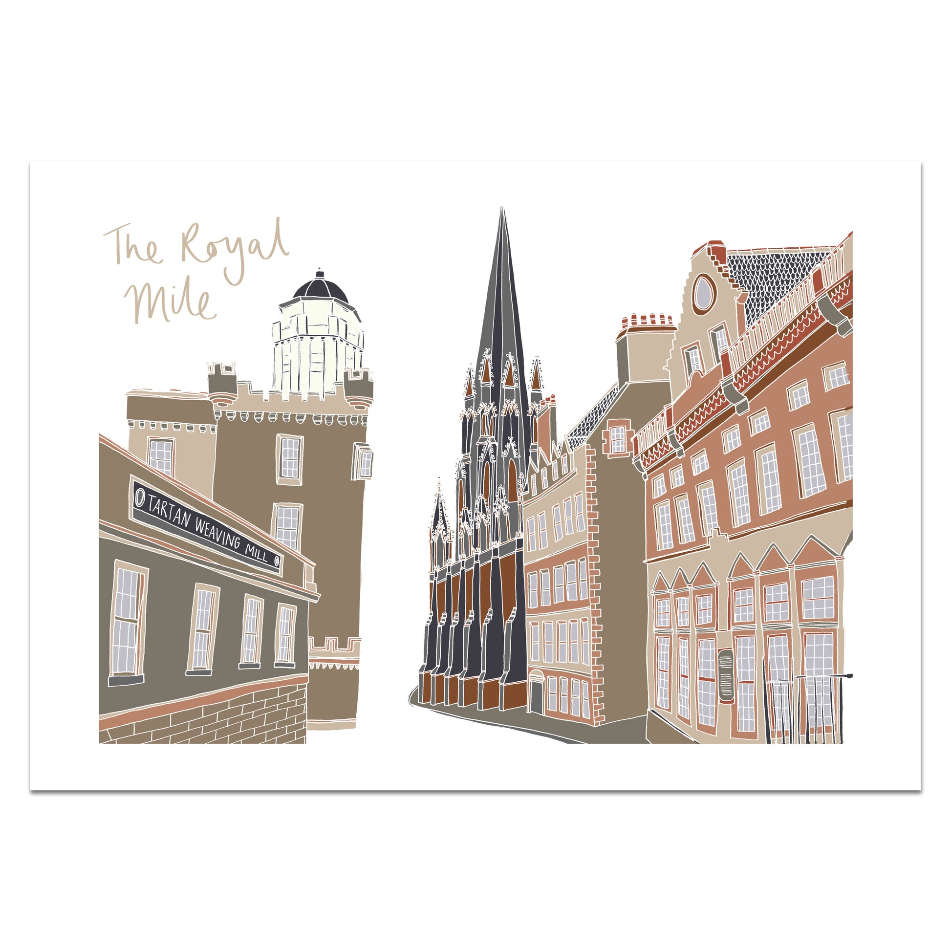 Royal Mile Edinburgh Print - Victoria Rose Ball