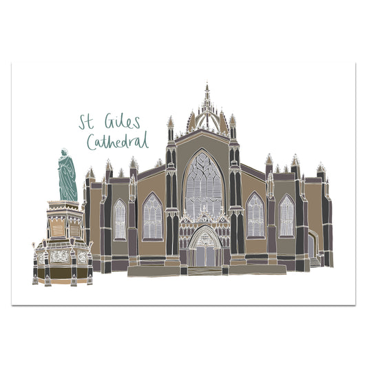 St Giles Cathedral Edinburgh Print - Victoria Rose Ball